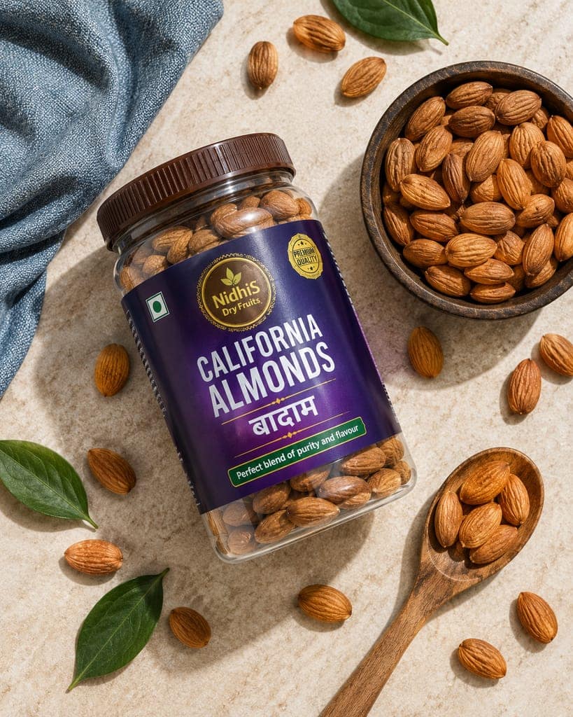 NidhiS Dry Fruits California Almond Kernels view 5