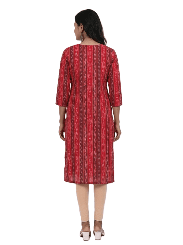 GHL Handloom Sambalpuri Straight Cotton Kurti view 2