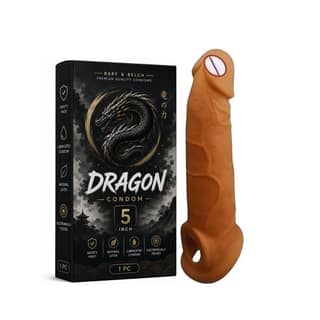Dragon 5 Inch Silicone Condom | Silicone Adult Intimate Product for Adults | Single Piece Product