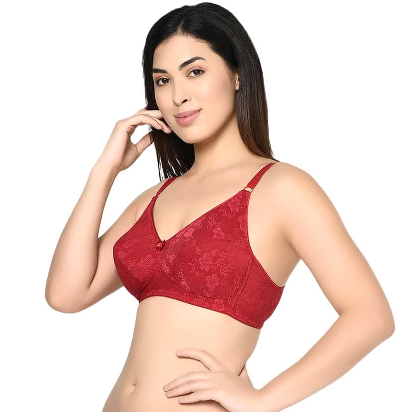 Bodycare Women Cotton Spandex Full Coverage Padded Regular Bra 6579MH view 2