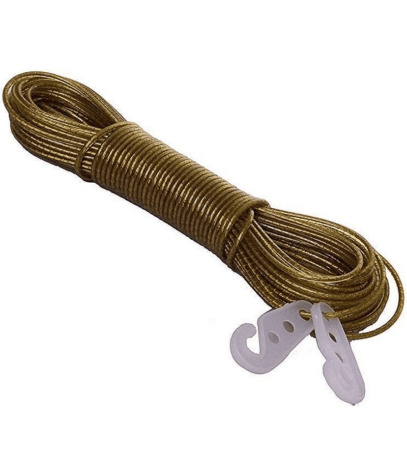 20-Meter PVC Coated Steel Anti-Rust Wire Rope Washing Line Clothesline