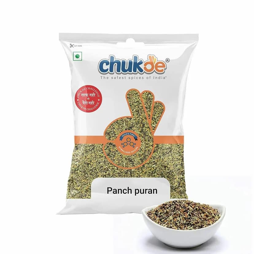 Chukde Panch Puran - Achaar Masala Mix, Whole Spices Blend, 100g