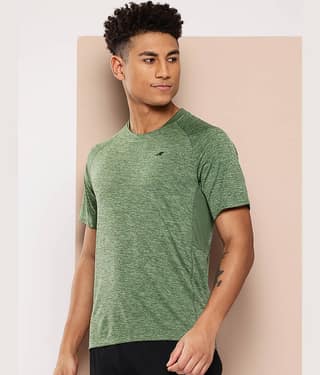 Alcis Olive Polyester Slim Fit Men's Sports T-Shirt ( Pack of 1 )