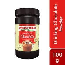 Weikfield Drinking Chocolate Powder, 100 G Bottle