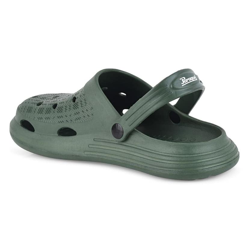 Paragon Olive Easy-to-wear Easy-to-wash Lightweight Clogs for Men view 2