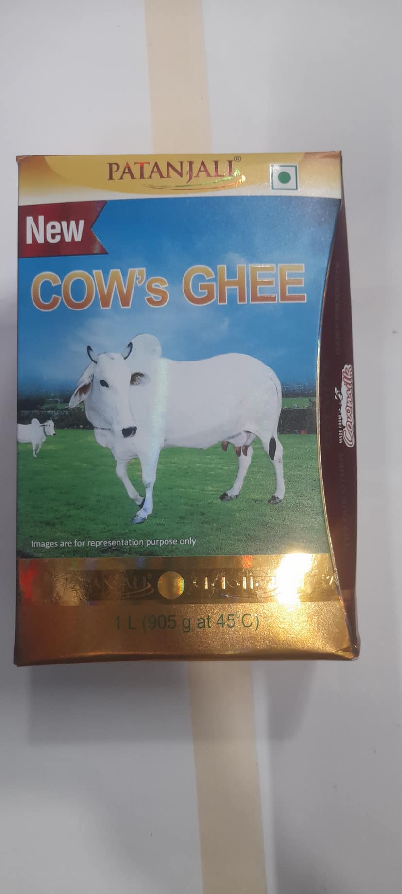 Patanjali cows ghee box