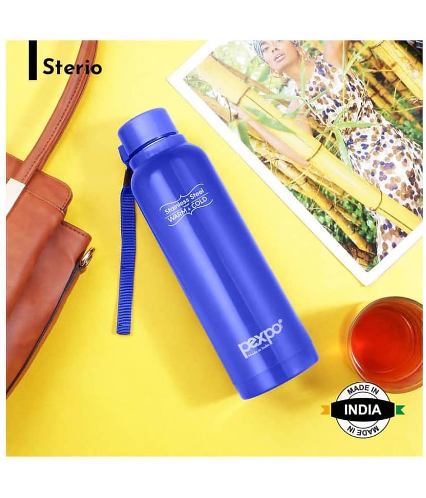 Pexpo - STEREO 900 PUF INSULATED STAINLESS STEEL BOTTLE Red Water Bottle 700 ml mL ( Set of 2 ) view 2