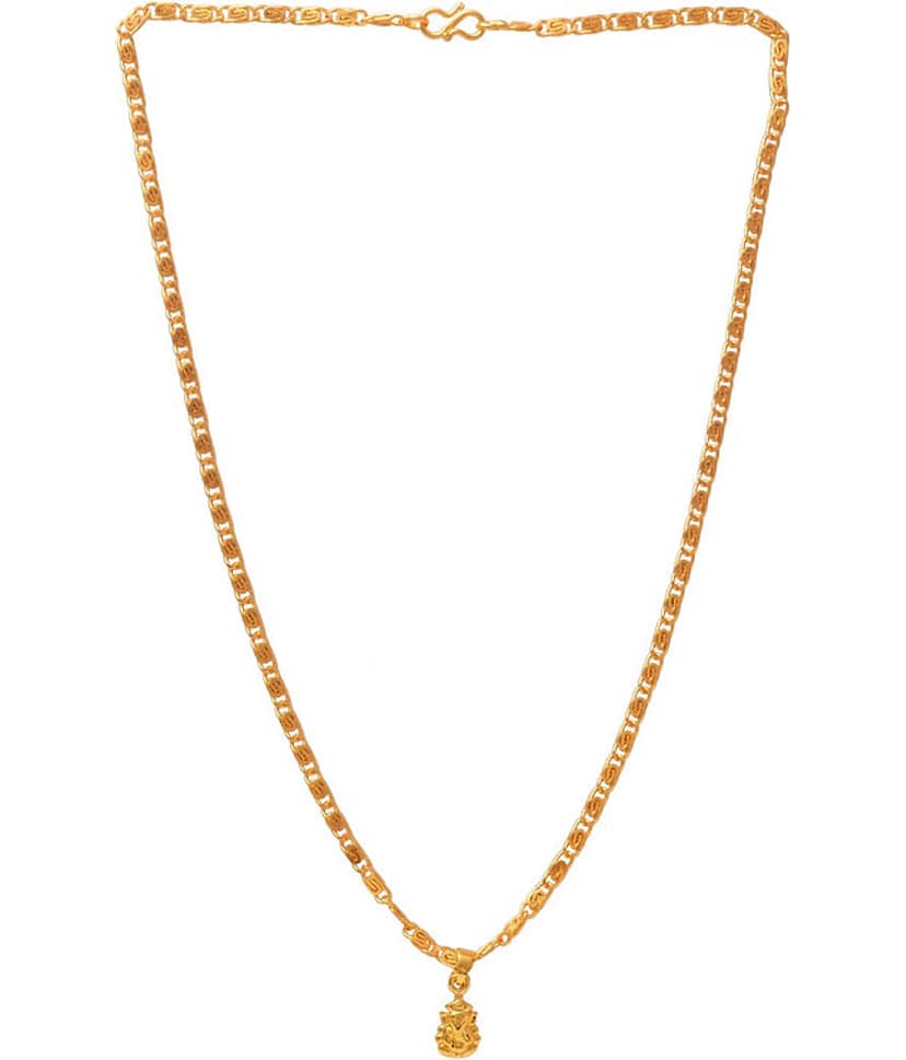 Jewarhaat - Golden Pendant ( Pack of 1 ) view 2