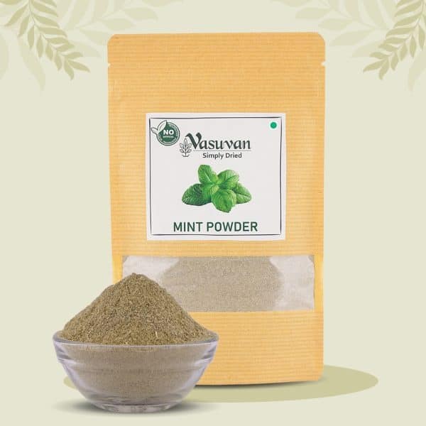 Vasuvan Mint Powder (200g) | Premium Dehydrated Mint Leaves | Aromatic Seasoning & Garnish