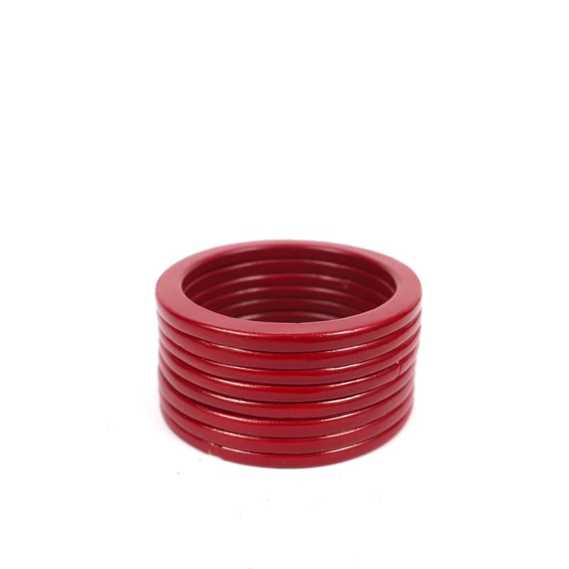FHS Fashion Women's Beautiful Traditional Rajasthani Lac Bangles- Maroon view 4