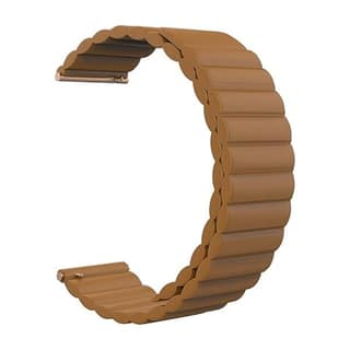 Magnetic Leather 20mm Stretchable Replaceable Band Strap For Smart Watch