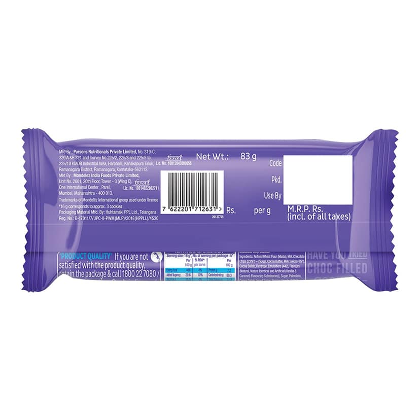 Cadbury Chocobakes ChocFilled Cookies, 150 g view 5
