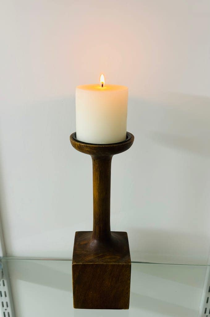 NAC Wooden Candle Stand wooden candle holder beautiful home decor