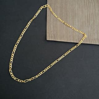 Lucky Jewellery Designer Gold Plated Link Chain Necklace For Men & Women (80-A3C-2709-G22)