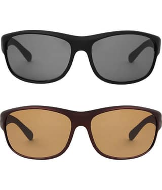 Kanny Devis - UV Protected Black Riding Goggles ( Pack of 2 )