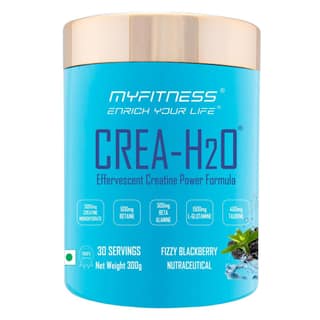Myfitness Creatine Monohydrate Powder | 300g | Effervescent Pre Workout Power Formula | Creatine Powder With Betaine | Beta Alanine | L-Glutamine | Taurine | Electrolyte Blend