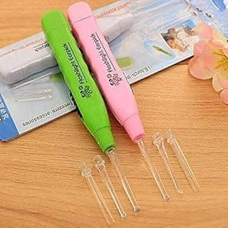 LED Flashlight Earpick for Ear wax remover and cleaner, Ear cleaning tools for kids and adults (Pack of-2, Multicolor)