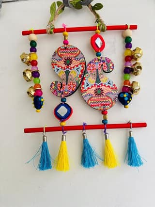 “Mini Noor – Psychedelic Paisley Hanging/ Wind Chime