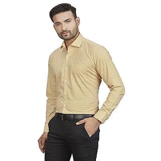DUKUL Regular Fit Floral Printed Full Sleeve Casual Shirt for Man