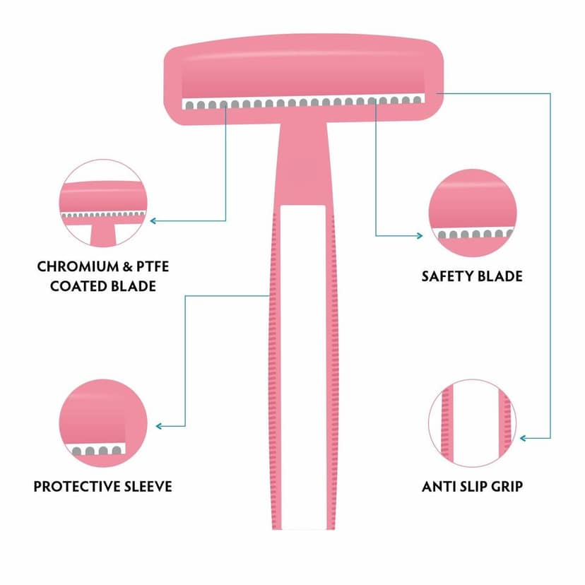 VI-JOHN WOMEN Feather Touch Bikini Line Trimming Razor Chromium & PTFE Coated Blade view 4