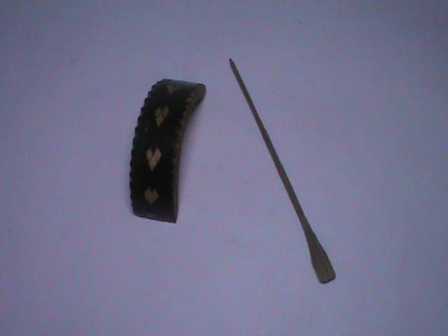 Elegant Leather Hair Stick view 3
