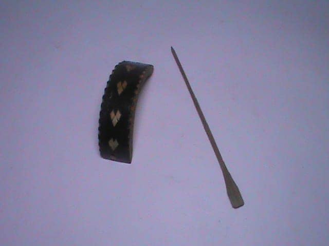 Elegant Leather Hair Stick view 4