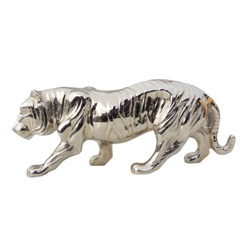 Aluminium Home Decorative Tiger Showpiece Statue (ANMAS262 S) view 3
