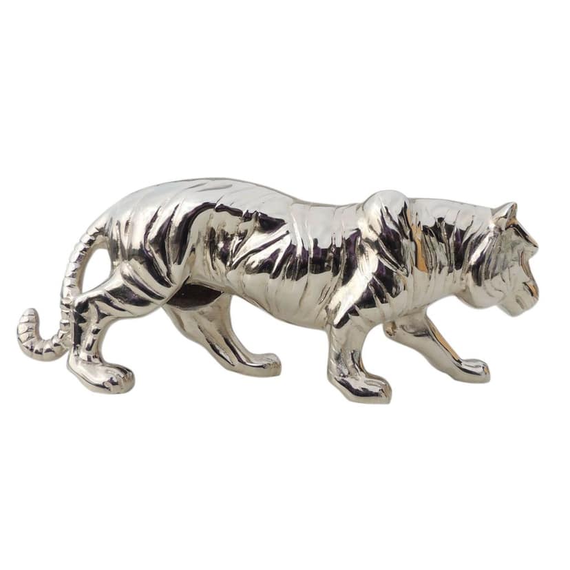 Aluminium Home Decorative Tiger Showpiece Statue (ANMAS262 S) view 4