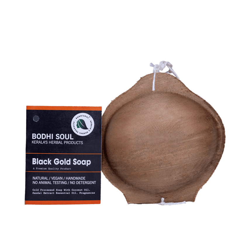 Black Gold Charcoal Ayurvedic Soap | Handmade Detox Soap for Oily & Acne-Prone Skin | 75g | Vegan & Natural view 2