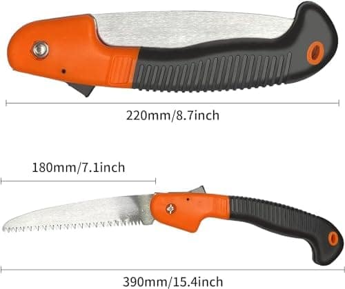 Boniry Heavy Duty Plant Cutter - Outdoor Hacksaws, 18 cm Steel Blade, Folding Saw for Patio Repair & Travel Camps view 3