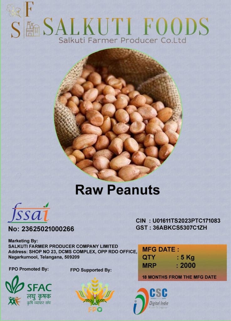 SALKUTI FOODS Premium Raw Peanuts - 5 Kg Pack, Nutrient-Rich & Versatile view 3