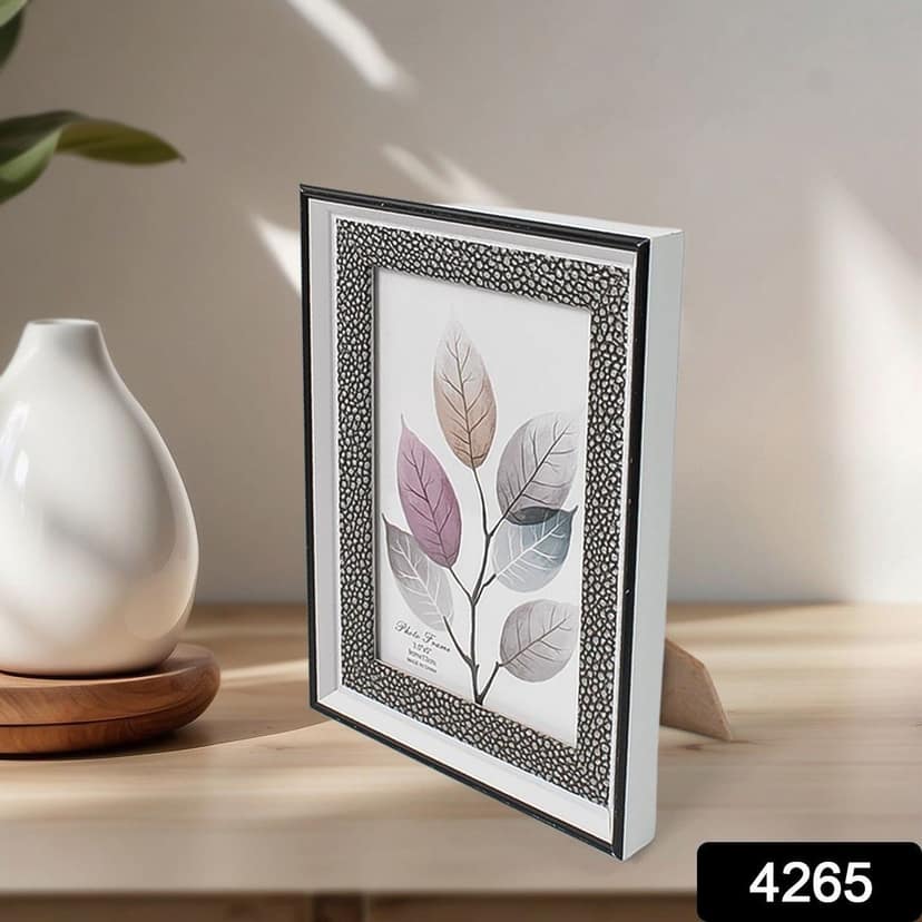 Modern Plastic Picture Frame Photo Holder (1 Pc / Mix Color & Design / 15×12 Cm) view 2