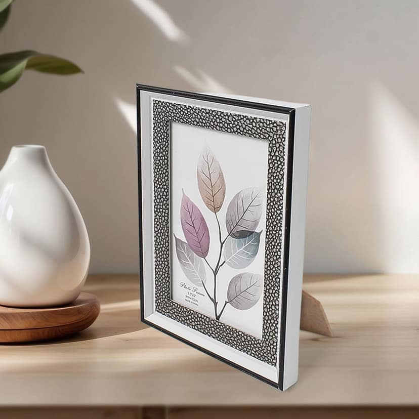 Modern Plastic Picture Frame Photo Holder (1 Pc / Mix Color & Design / 15×12 Cm) view 3
