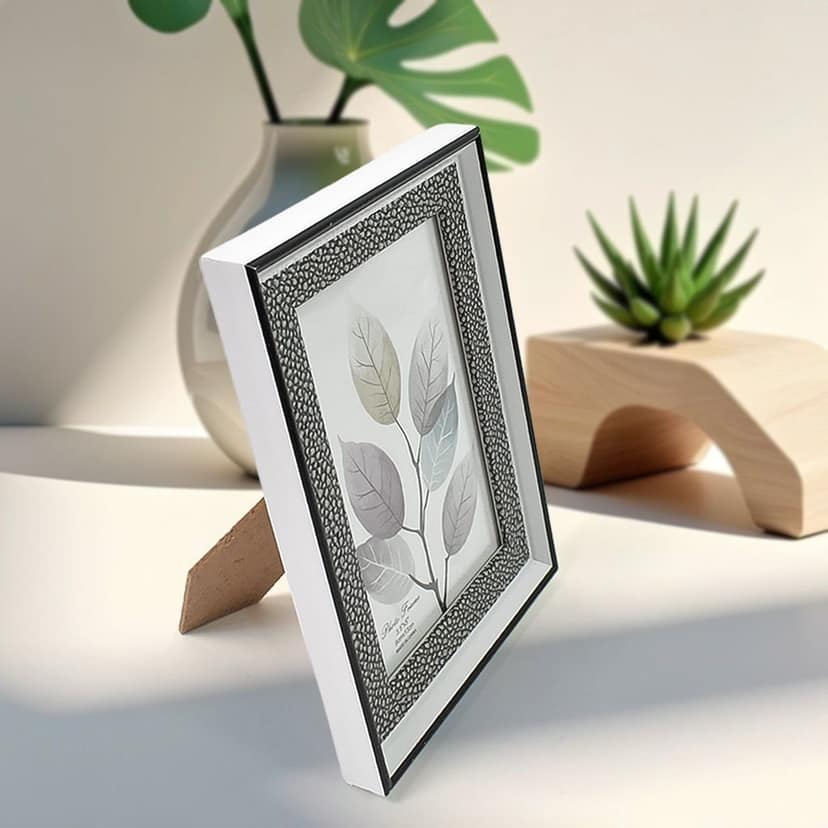 Modern Plastic Picture Frame Photo Holder (1 Pc / Mix Color & Design / 15×12 Cm) view 4