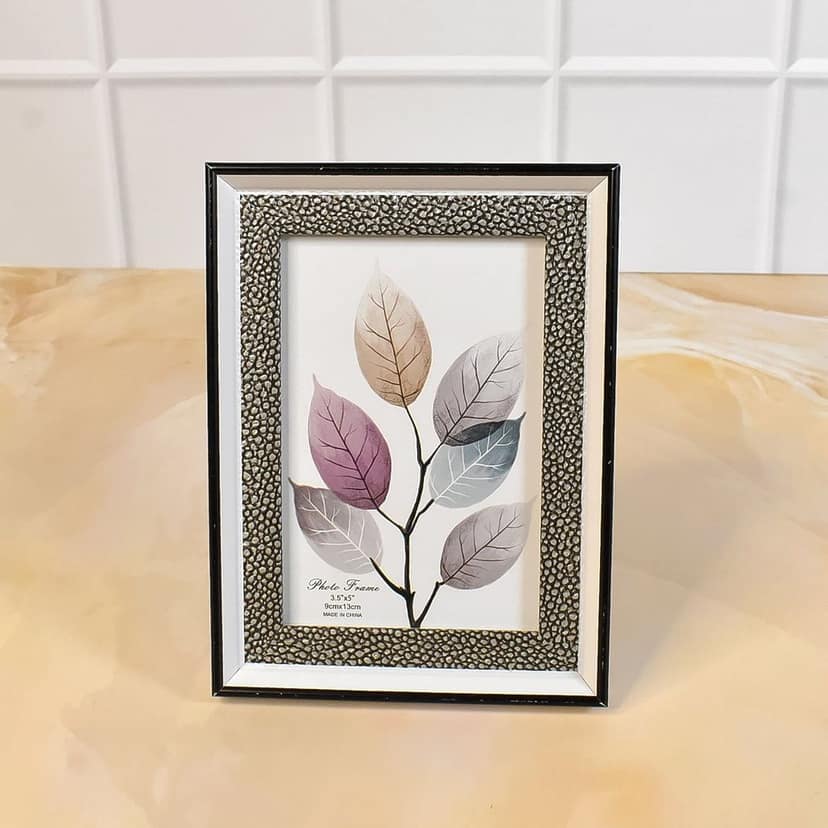 Modern Plastic Picture Frame Photo Holder (1 Pc / Mix Color & Design / 15×12 Cm) view 6