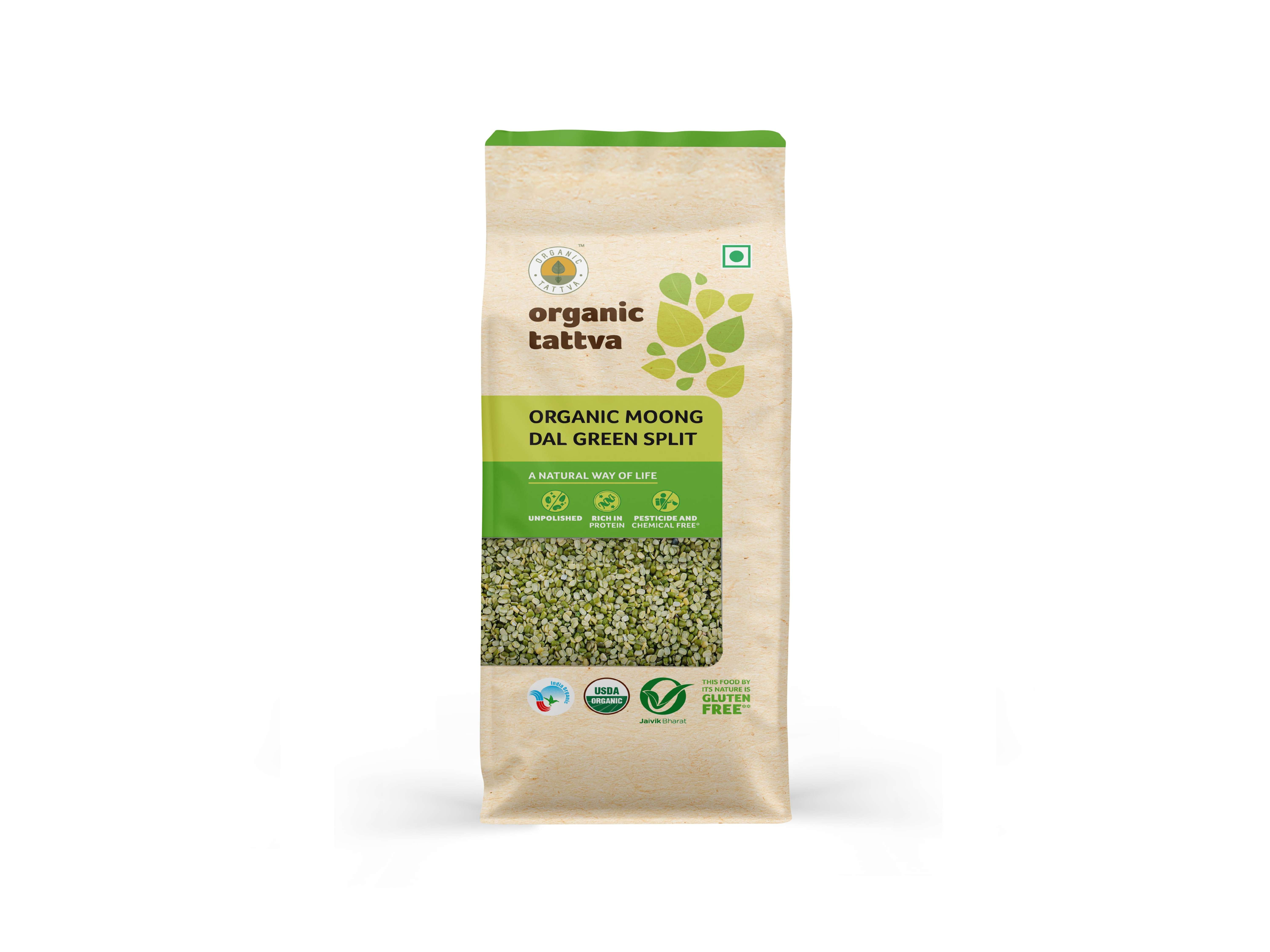 Organic Moong Dal Green Split 500g