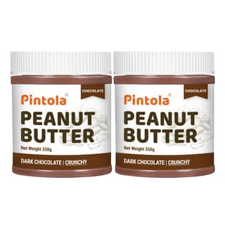 Pintola Choco Peanut Butter, Crunchy, 350 g Pack of 2