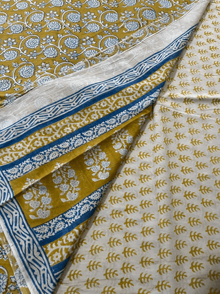 Vibrant Baag Indico Print Fabric - All-Natural Indigo Colors, Eco-Friendly, Versatile for Fashion & Home Décor