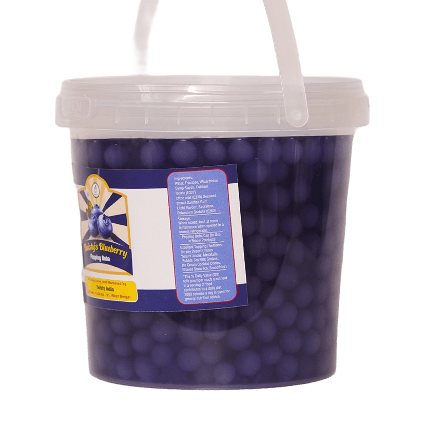 Blueberry Popping Boba for Bubble Tea view 2