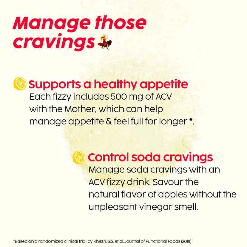 Apple Cider Vinegar Effervescent with the mother Pack of 8 Tubes__2 Months__120 Tablets view 5