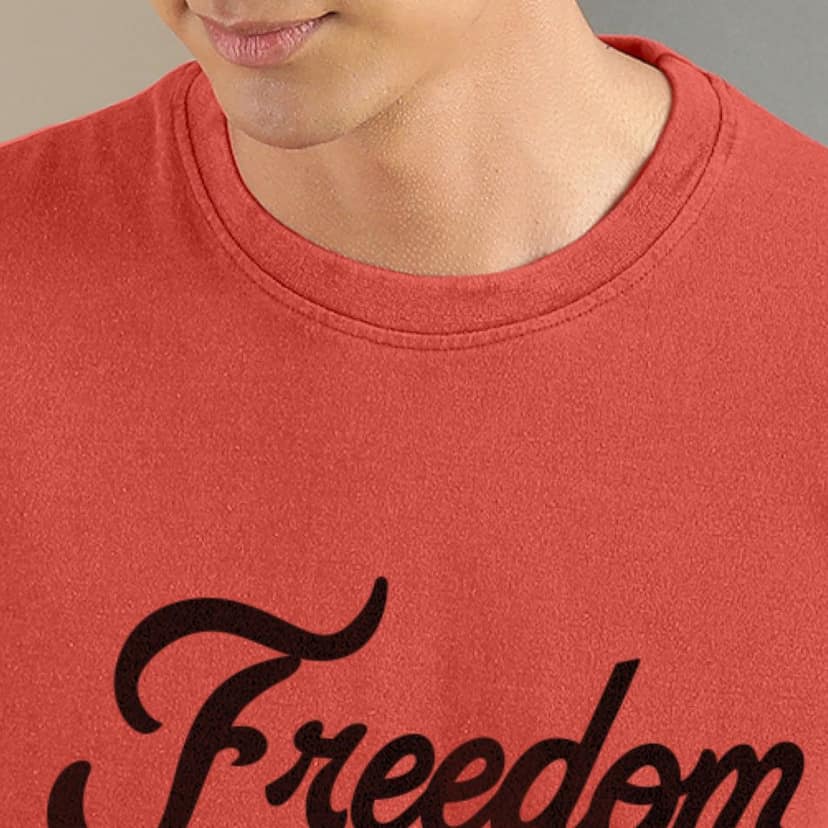 Ftx Men Printed Roundneck Cotton Rich Half Sleeve Tshirt view 3