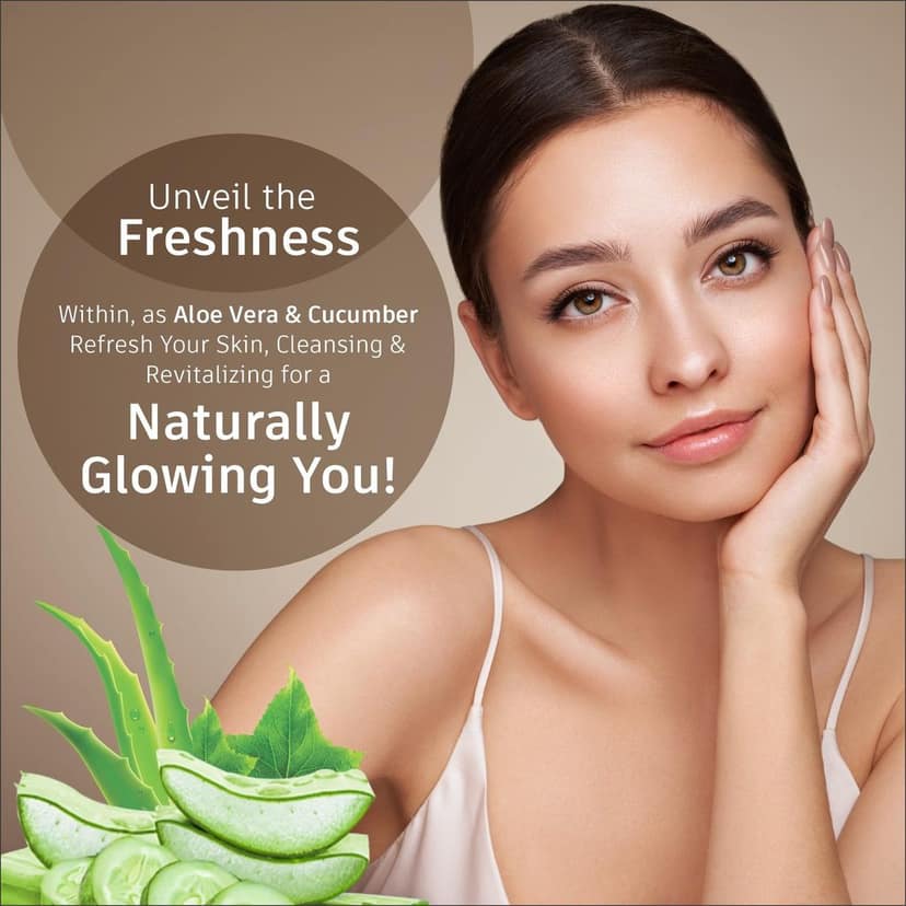 elois Aloe Vera & Cucumber Cleansing Gel 100 gm for face - Reduces Dark Spots of Hydrate Skin view 5