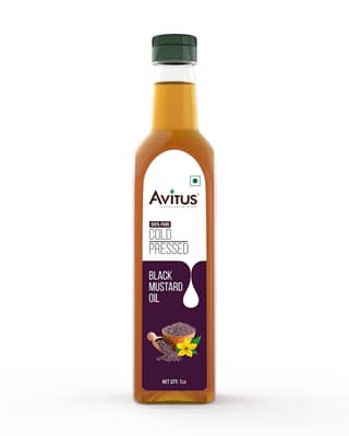 Avitus Cold Pressed Black Mustard Oil, 5 L