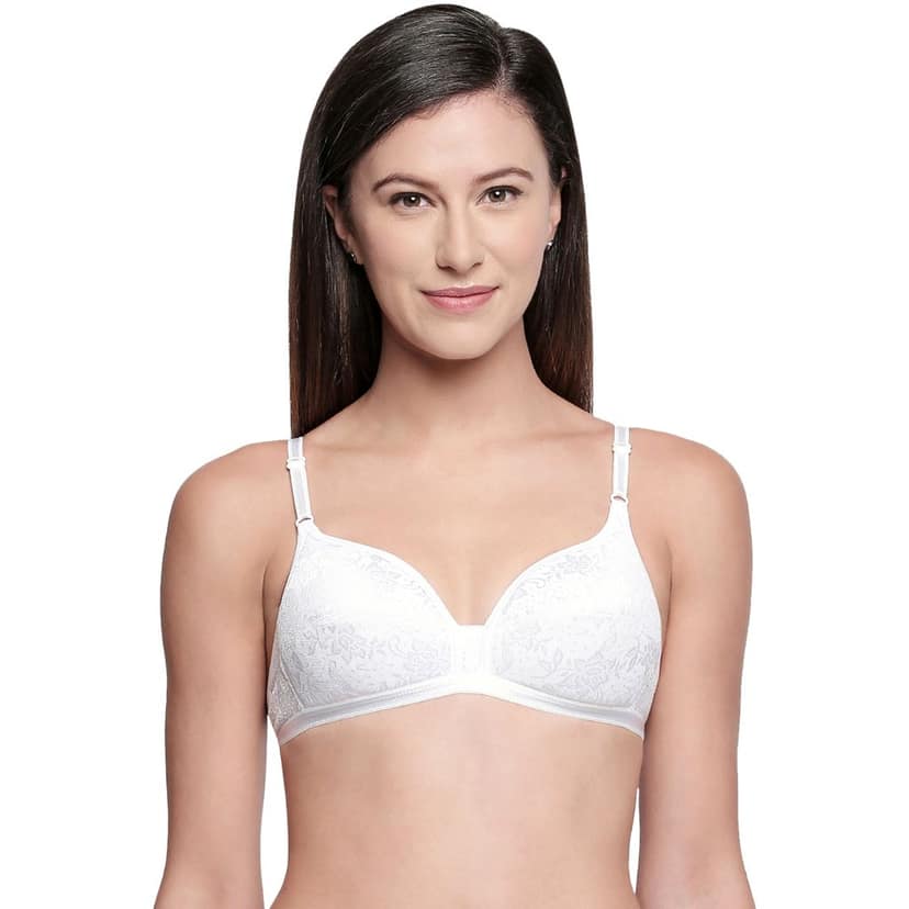 Bodycare Cotton Lightly Padded Non wired Tshirt Bra-Pack of 3 view 2