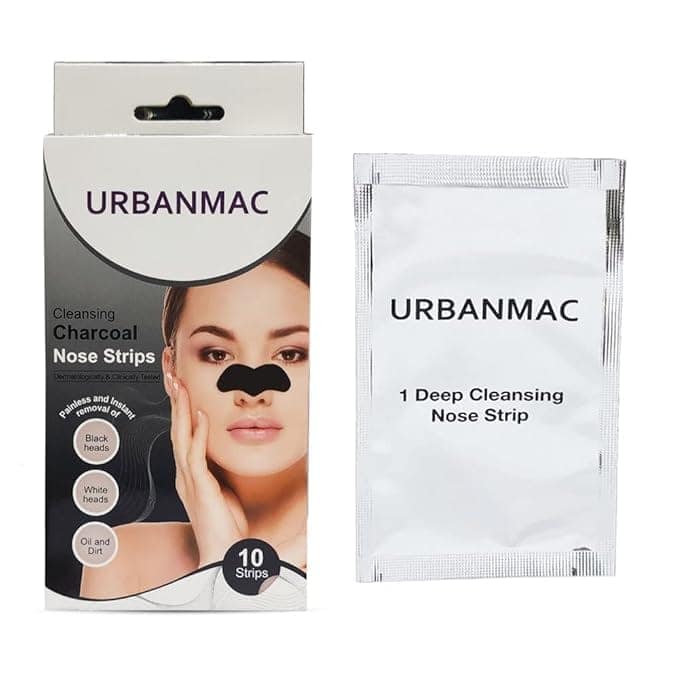 Nose Strips For Blackhead Whitehead Remover, Nose Pore Cleanser Strips, Deep Cleansing (20 PCS) Rose + Charcoal view 4