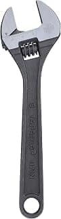 Taparia 1171-8, 8-Inch (205 mm) Adjustable Spanner - Forged Chrome Vanadium Steel with Precision Jaws and Insulated Grip, 26mm Jaw Opening for Tightening, Loosening, and Plumbing - Professional Tool for Mechanics, Electricians, and DIY Repairs