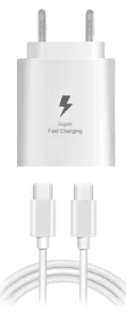 Pandaco 25 W Supercharge 3 A Wall Charger for Mobile with Detachable Cable (Super Fast Charging Compatible for M14 Snapdragon & Other Devices, White, Cable Included) view 3