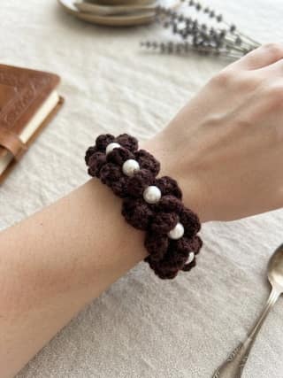 CROSHIA HUT Crochet Hair Scrunchy Single Piece