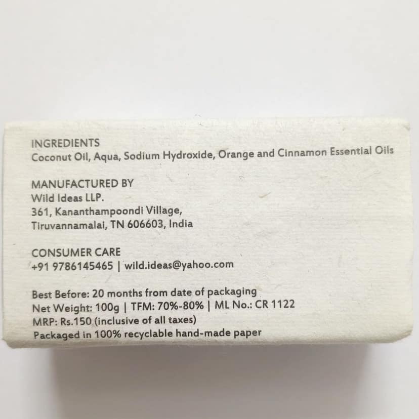 Wild Ideas Sweet Orange & Cinnamon Shampoo Bar (Set of 4) view 3