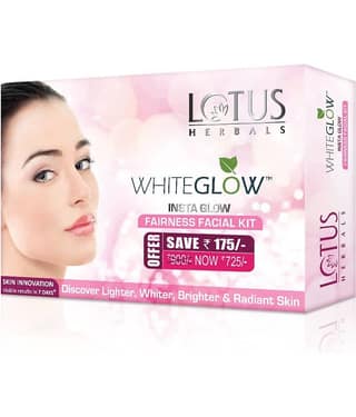 Lotus Herbals Whiteglow Instaglow 4 In 1 Facial Kit , For Radiantglowing Skin, 160G
